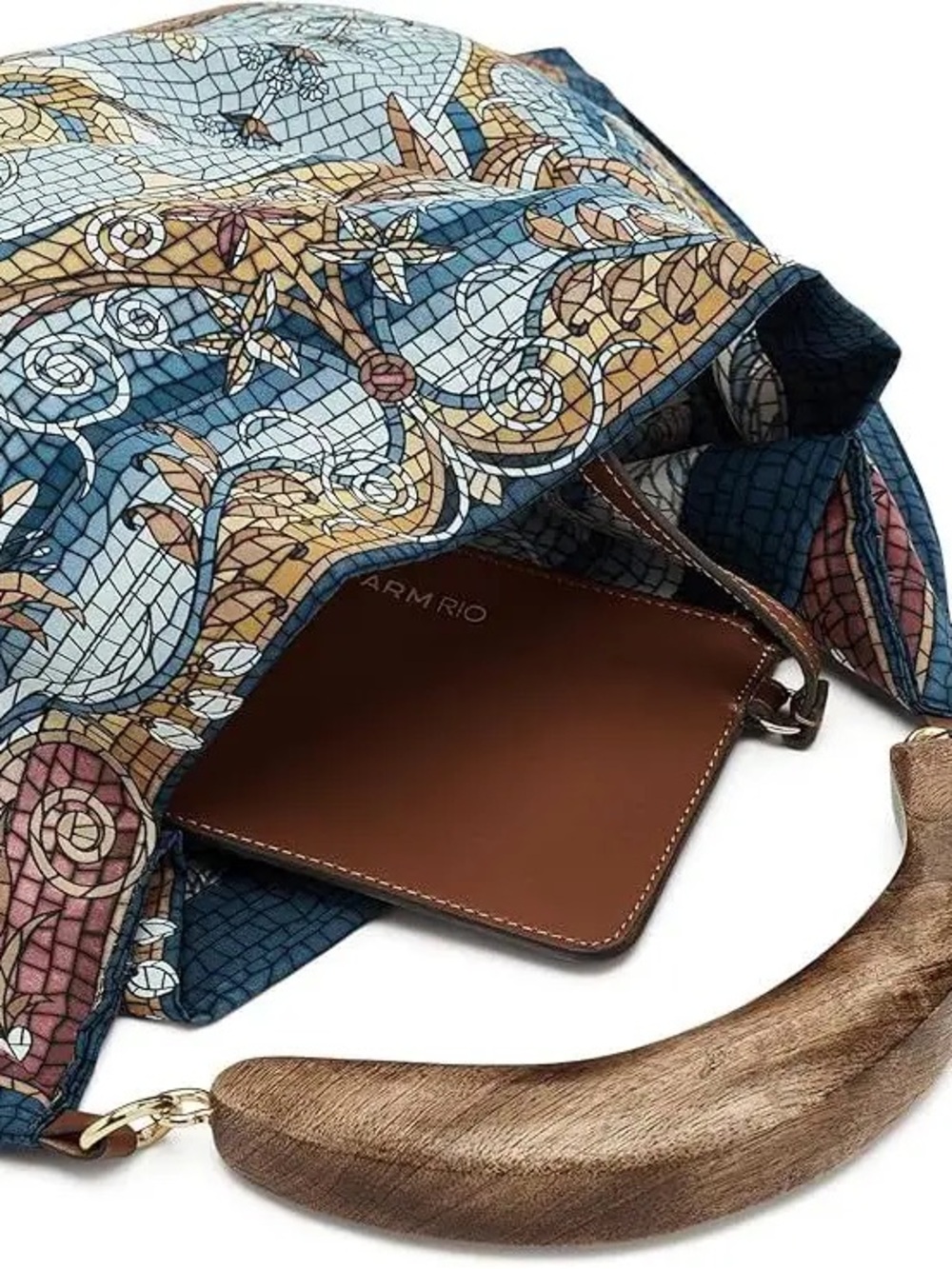 Farm Rio Multicolor Scarf Mini Bag - Picture 8 of 9